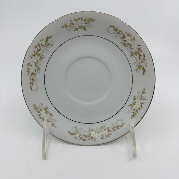 International Silver Co Fine China Cup & 3 Saucers 326 Springtime 4 Pc Serveware - Picture 6 of 11